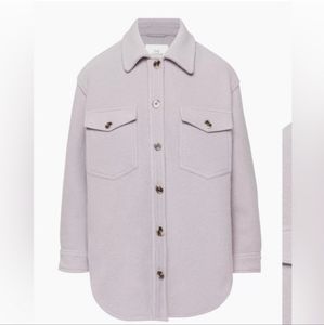Aritzia Wilfred Free Ganna Shirt Jacket XS Guell Grey